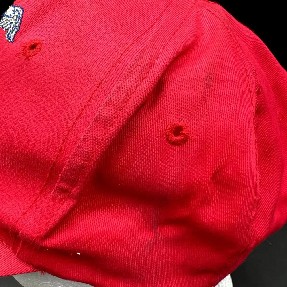 Miller Beer Hat Snapback‎ Cap Brewing Embroidered Eagle One Size Red VTG